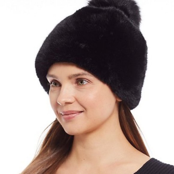 ugg faux fur beanie